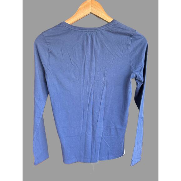 POLO RALPH LAUREN Women's Long Sleeve Slate Blue Shirt - Picture 2 of 5